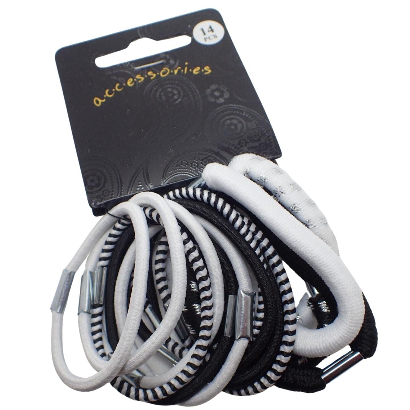 Ribbed Texture Hair Bands for Women and Girls, Hair Bobbles for Women Hair Ties Hair Elastics Hair Accessories for Women Rubber Bands for Hair